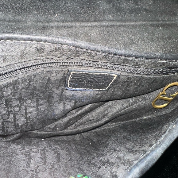 * DISCOUNTED PRE CHRISTMAS SALE**AUTHENTIC 💯 2002 DIOR SADDLE BLACK LEATHER BAG - Picture 9 of 10